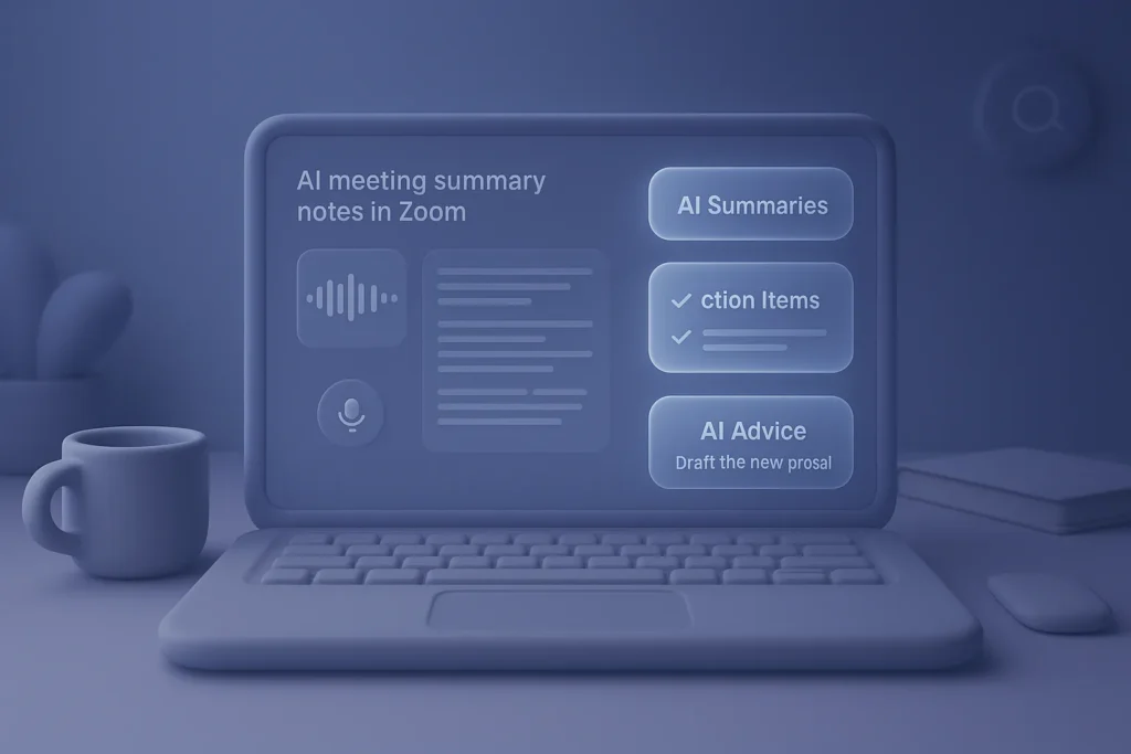 AI Meeting Summary Notes In Zoom