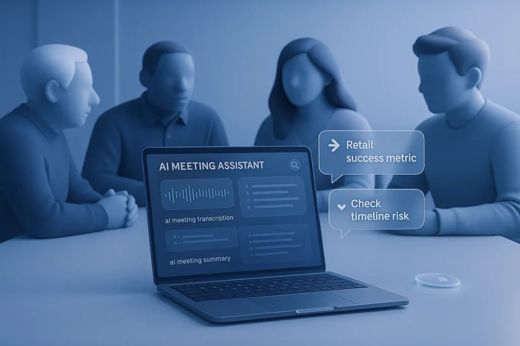 Proactive AI note taker